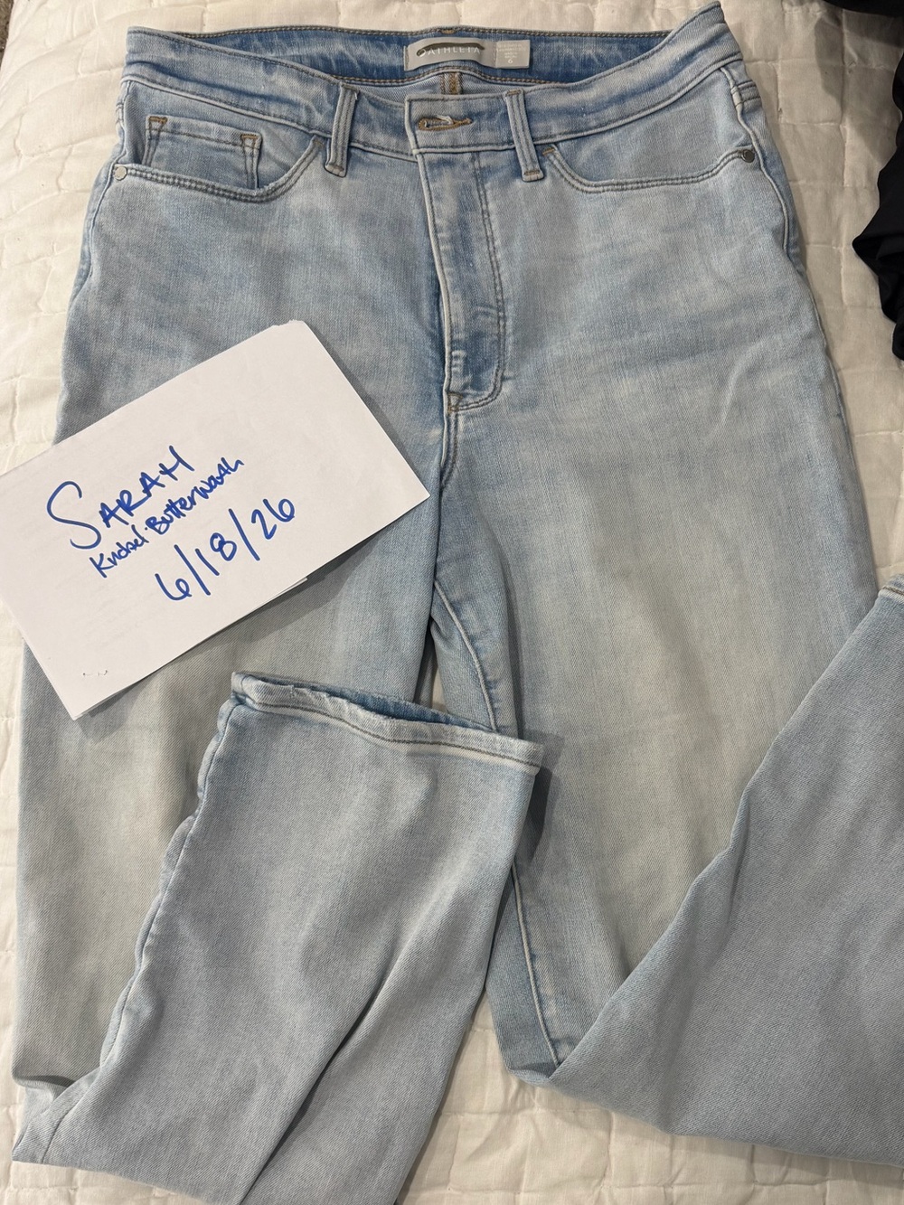 Athleta Sculptek Light Blue Straight-Leg Women’s Jeans